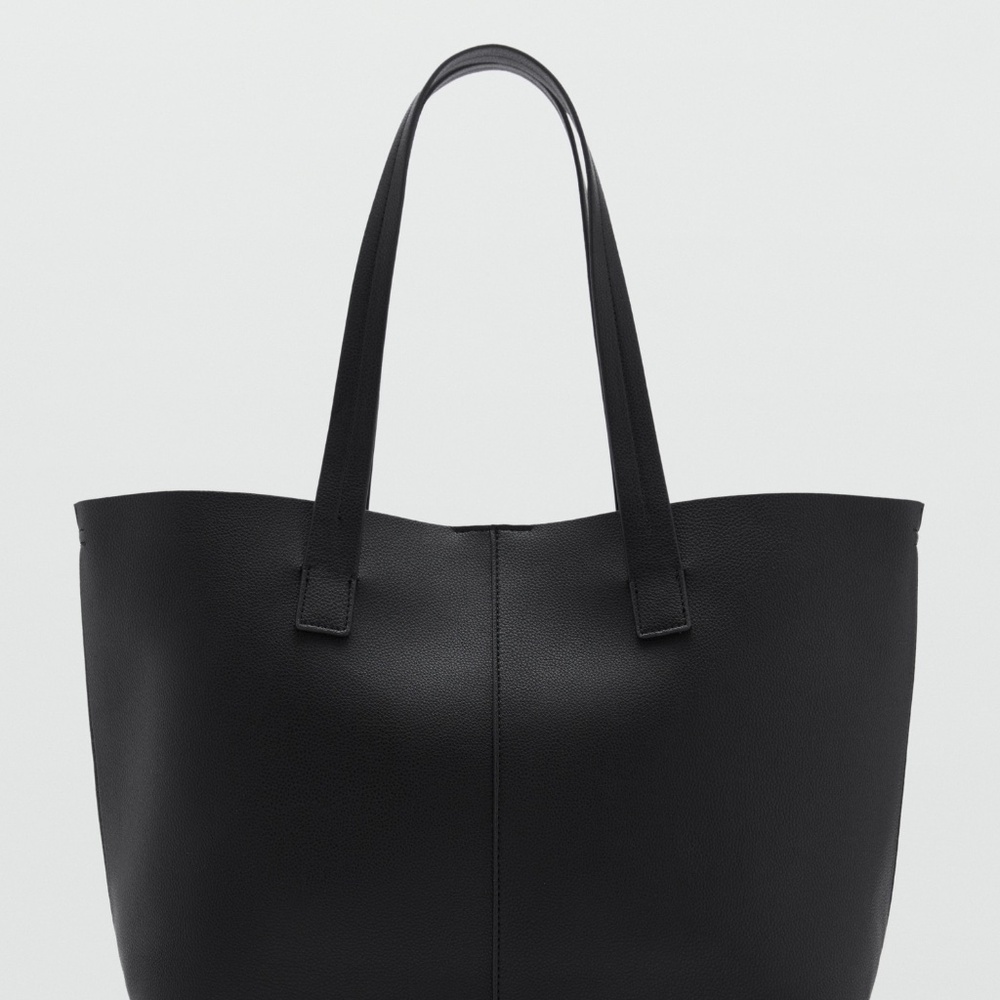 Mango Vegan Leather Shopper Bag